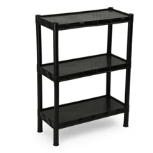 Kit 2 Prateleiras Estantes Modular Multiuso 3 Andares Organizadoras Lavanderia Quarto Cozinha