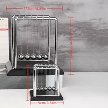 1 Pc Newton's Cradle Pendulum Ball, Large & Small Size, Creative Home Gift, Living Room Decor, Balanced Pendulum Desk Decoration