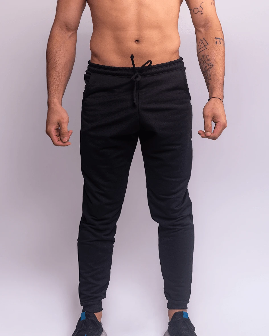 Men's Sweatpants - 黑色 - 查看 1