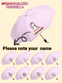 可定制印花儿童雨伞，可印制logo/字母/姓名，是商务推广、公司开业、儿童返校礼物的理想之选。这款雨伞功能多样，装饰效果强，时尚现代，色彩鲜艳，可爱迷人，适合日常休闲穿着，可定制，独一无二，是送给男孩女孩的理想礼物，也适合儿童、都市活动、旅行和上学等场合。 - W108粉傘 - 查看 3