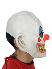 1pc Scary Clown Mask, Carnival Party Cosplay Prop, Suitable For Various Holiday Costumes And Accessories, Wild Funny Nightmare Headpiece, Halloween Essential - Multicolor - View 6