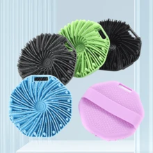 1/2 chiếc bàn chải tắm silicon, dụng cụ chà rửa toàn thân bằng silicon, tay cầm tiện dụng, mềm mại và thân thiện với da, phù hợp với da nhạy cảm, tẩy tế bào chết hiệu quả, không cần pin, nhỏ gọn mang theo dùng tại nhà và khi đi du lịch, massage nhẹ nhàng, phụ kiện phòng tắm, quà Giáng sinh. - Nhiều màu - Xem 11