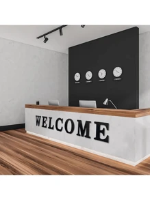 1 Piece Of White Wooden Letters, Wooden Letter Wall Letter Decoration, Wall Letter Decoration - Wooden Handicrafts, Standing Letter Slices, Sign Board Decoration, For Party Decoration, DIY Craft Letter Blocks