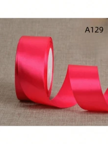 25 yards band Blombukett dekorativt band, 4 cm presentförpackningsband, satinband, julförpackningsbåge - Multifärgad - Visa 23