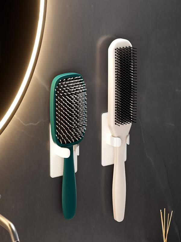 1PCA No-Drilling Adjustable Storage Rack For Air Cushion Massage Combs In The Bathroom, Which Is Suitable For Both The Bathroom And Washroom. It Can Be Easily Installed Without The Need To Drill Holes In The Wall, Keeping Your Bathroom Tidy And Organized. This Storage Rack Is Designed To Neatly Hold Your Air Cushion Massage Combs, Making Them Easily Accessible Whenever You Need Them