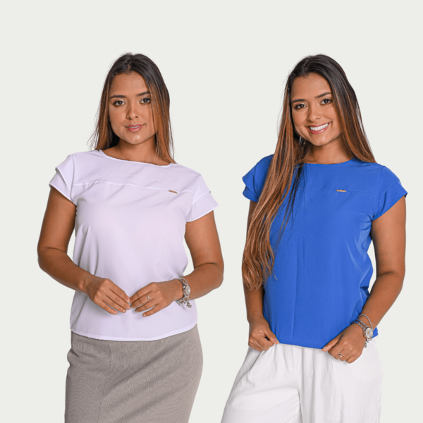 Kit 2 Blusinha Feminina Elegante