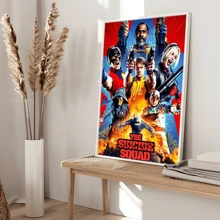 WB 1/10PCS SUICIDE SQUAD Classic Vintage Posters Decoration Painting Wall Art Kawaii Room Decor HD Quality Poster Wall Art Painting Study Nordic Home Decor House Bar Room Wall Decor Movie Figures Home Decoration Painting Wall Art Bedroom Cartoons Decor Wallpaper Wall Bedroom Decoration - Frameless