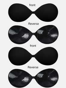 2双聚拢粘合胸罩、可重复使用无肩带前扣胸罩、女士内衣及内衣配件、隐形乳贴 - 彩色 - 查看 21