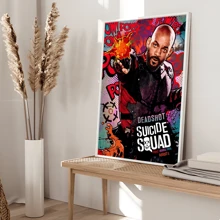 WB 1/10PCS SUICIDE SQUAD Classic Vintage Posters Decoration Painting Wall Art Kawaii Room Decor HD Quality Poster Wall Art Painting Study Nordic Home Decor House Bar Room Wall Decor Movie Figures Home Decoration Painting Wall Art Bedroom Cartoons Decor Wallpaper Wall Bedroom Decoration - Frameless