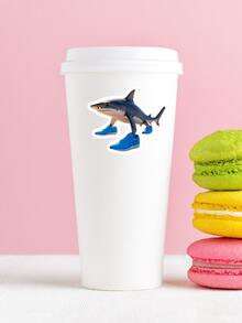 1 pieza Pegatina Tralalero Tralala (Demencia italiana) Animales italianos de IA, pegatina Patapim, pegatina de meme divertida, pegatina de vinilo para botella de agua, pegatina para Kindle, pegatina para teléfono, pegatinas para libros - Multicolor - Ver 5