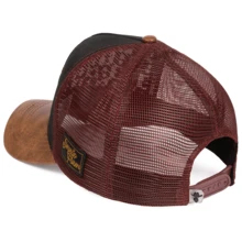 Men's Street Baseball Cap - Black Leather - View 7