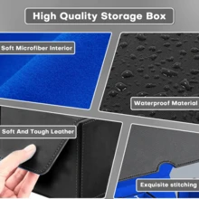 5-In-1 Commander Deck Box With Dice Tray, Holds Over 840+ Unsleeved Cards, Leather Magnetic Closure Deck Box, Detachable, Suitable For Collectible Card Games And Trading Card Games - Multicolor - View 7