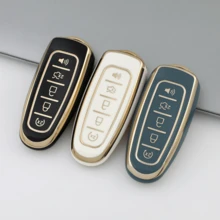 Carrying A Delicate And Cute Keychain And A Soft TPU Keycap With 5 Buttons, Suitable For Ford For Edge For Focus For Flex For Explorer For Taurus For MKS For MKT For MKX Exquisite High-End Keybag Suitable For Girls - KY23 - View 12