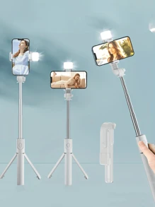 Bastone per selfie senza fili da 1700 mm/67 pollici, treppiede estensibile per smartphone, pieghevole, monopiede stabile per riprese equilibrate, live e selfie, adatto per vacanze estive, viaggi, attività all'aperto, live streaming