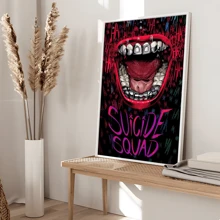 WB 1/10PCS SUICIDE SQUAD Classic Vintage Posters Decoration Painting Wall Art Kawaii Room Decor HD Quality Poster Wall Art Painting Study Nordic Home Decor House Bar Room Wall Decor Movie Figures Home Decoration Painting Wall Art Bedroom Cartoons Decor Wallpaper Wall Bedroom Decoration - Frameless