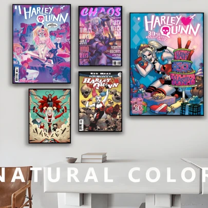 1/10 PIEZAS Póster de  Quinn de alta calidad con papel impermeable, pegatina para cafetería, bar, arte estético, pintura de pared HD, arte de pared, decoración para el hogar nórdico, figuras de cine, decoración de dormitorio, dibujos animados, decoración de pared, papel tapiz de pared, sin marco