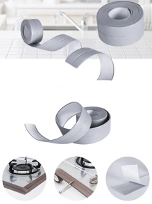 Anti-Mold Waterproof Silicone Caulk Tape, 3.2m, For Kitchen/Bathroom Sink, Toilet, Bathtub,Stickers,Wall Decal,Vinly Decal For Home Decorations,Spring Decoration Items Refesh Your Home,Rama Decoration Stickers Back To School