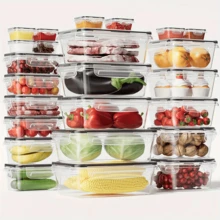 24pcs Food Storage Container Set With Easy-Snap Lids (12Lids + 12Containers) - Christmas Gift For Pantry And Kitchen Organization - Comes With Free Labels And Markers, Local Warehouse Delivery - White - View 5