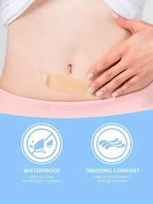 隐形疤痕贴，自粘硅胶疤痕贴，硅胶疤痕遮盖贴，隐形硅胶疤痕贴，用于遮盖身体瑕疵和疤痕，便携易用的硅胶疤痕贴，可遮盖手术疤痕、增生性疤痕 - 彩色 - 查看 3