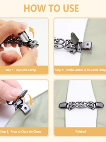 Yanxyad 1/3 Peças Grampos de Colarinho para Cardigã Vintage para Mulheres, Grampos Cinturadores de Cintura, Broches de Camisa Vestido, Padrão de Flor Prata, Dourado e Preto, Grampo de Xale de Cardigã - Grampo Cintor de Xale de Cintura para Roupas e Presentes
