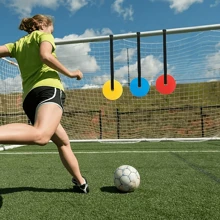 1 Set einstellbares Gummi-Sporttrainings-Ziel - Mehrfarbig, robustes Präzisionswerkzeug, geeignet für Fußball, Baseball, Eishockey, verstellbarer Taillenband - ideal zur Verbesserung der Genauigkeit, inklusive Fußball und Baseballschläger, Schulanfang Saison, Sportferien Premium