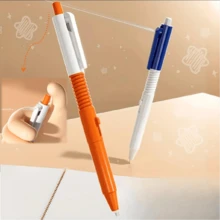 1 pieza (estilo aleatorio) Bolígrafo con rociador de agua mágico, irrigador oral humorístico, material de PVC, presiona para rociar agua para bromas y alivio del estrés, material de estudio, bolígrafo rociador, magia del agua - Multicolor - Ver 3