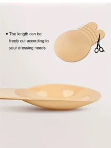 2pcs Reusable Rabbit Ear Nipple Cover Lifting Silicone Invisible Sticky Bra Pad For Sports Push-Up Plank Workout - Multicolor - View 9