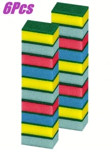 Colorful Dish Sponge, Multi-Purpose Fast Drying Sponge, Kitchen Supplies, Kitchen Cleaning Sponge, Household Cleaning Wet Wipes, High Density Sponge Dishcloth