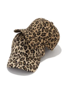 1pc Unisex Baseball Cap, Summer Fashion Leopard Print Sun Hat For Men & Women - Multicolor - View 3