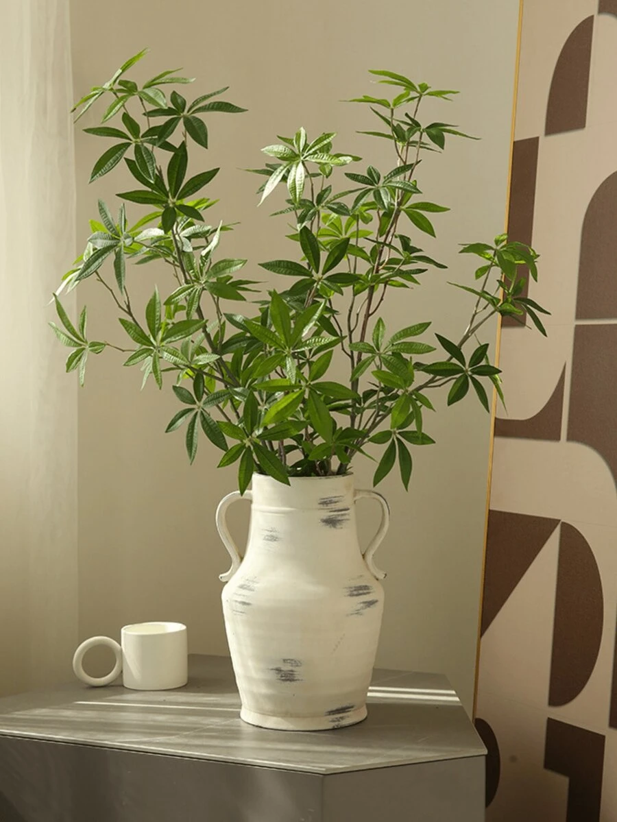 1/2 片 112厘米人造桉树叶，仿真桉树枝，适用于墙面、客厅、卧室、婚礼、派对装饰、桌面摆设。家居、书桌装饰、厨房、婚礼、餐桌、中心摆件、办公室、花园、户外、房屋、庭院装饰，适合春、夏、秋、冬四季。 - 綠色 - 查看 1