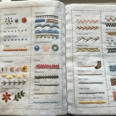 1/2 Set, Embroidery Stitch Book, Hand Embroidery Craft Book, Embroidery Stitch Guide, Fabric For Stitch Practice, Embroidery Stitch Book, DIY Embroidery Stitch Book, Embroidery Sewing Book, Embroidery Sewing Book, Embroidery Book, Adult Sewing Book, Easy To Use And Durable, Suitable For Beginners And Hobbyists DIY Embroidery Sewing Book (Excluding Needles And Threads), Suitable For Mother's Day | Graduation Season | Party Gifts, Perfect Gift For Sewing Enthusiasts