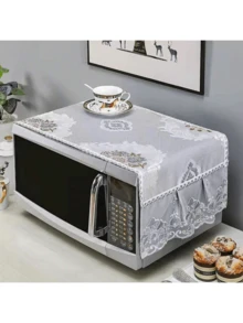 1pc Fabric Microwave Oven Cover, Dust Cover For Oven, Women's Day, Travel Essentials, Wedding Favors, Y2k, Bedroom, Car Accessories Women, Kitchen Decor,Wedding,Y2k,Party - Multicolor - View 14