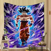 bandai 1/4PCS Japan Classic Anime Goku Tapestry Printed Large Wall Tapestry Art Science Fiction Room Home Decor Decor Blanket Wall Tapestry Cheap Hippie Wall Hanging Bohemian Wall Tapestries INS Home Decor Wall Rugs Dorm Japanese Tapestry Bedroom Decoration