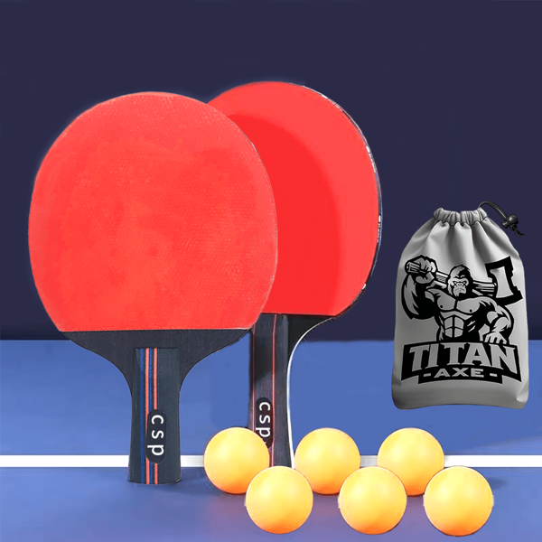 5/9 Stücke Tischtennis Schläger Set mit Gummi, hochwertige Familienunterhaltung Tischtennis mit Aufbewahrungstasche, Sport
