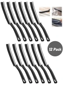 6 piezas Cepillos de limpieza para ranuras, herramienta de limpieza multifuncional para rendijas, cepillos para rincones muertos para baño, cocina, azulejos, ventanas y ranuras de puertas