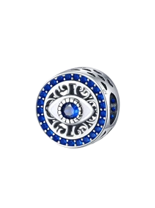1 peça de pingente de olho de diabo azul moderno para pulseiras femininas, braceletes, joias faça você mesmo e decoração de joias combinando com roupas do dia a dia para meninas