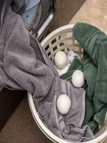 3/6pcs Reusable Laundry Dryer Balls, Fabric Softener Balls, Wrinkle Reducer For Washing Machine, Household Cleaning Supplies