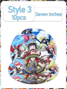 ONE PIECE 1 ensemble de décorations jetables pour fête d'anniversaire en papier : assiettes, mouchoirs, gobelets, nappes