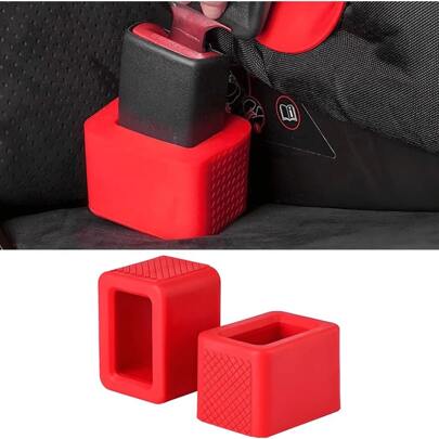 Seat Belt Buckle Holder, Seat Belt Buckle Retainer, Silicone Auto Rear Seatbelt Buckle Booster To Makes Receptacle Stand Upright - Suitable For All Types Of Vehicles