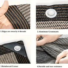1 pezzo Telo di protezione privacy per balcone (in HDPE) con protezione UV, resistente alle intemperie, rete protettiva per balcone, veranda, portico, patio, piscina, giardino