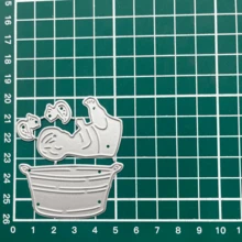 New High-Precision Scrapbook Cutting Die Set Clothing Word Frame Doll Handmade Template Multi-Layer Design Compatible With A Variety Of DIY Projects - Silver - View 21