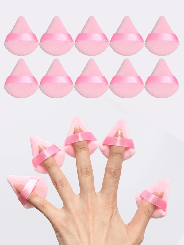 Conjunto de esponjas de maquiagem 50/1 peça, incluindo esponjas de maquiagem, esponja de maquiagem, esponja de pó, macias e suaves para a pele, adequadas para maquiagem em creme e pó, sem látex, podem ser usadas úmidas ou secas, esponjas cosméticas profissionais, maquiagem de verão indispensável