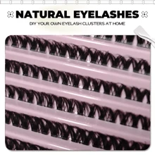 190 PCS DIY Cluster Lashes Extension Kit - Professional-Grade Adhesive & Curler, Natural To Glam Volume Reusable Clusters, Long-Lasting At-Home Salon Set For Beginners