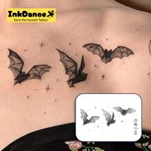 1 Kit Revolutionary Technology Tattoos, Semi-Permanent Tattoos, Temporary Tattoos, Fake Tattoos, Water-Resistant, Authentic Tattoo Look, Plant-Based Tattoo, Durable, Realistic, Teen Girl Stuff, Y2k, Bat, Halloween X181