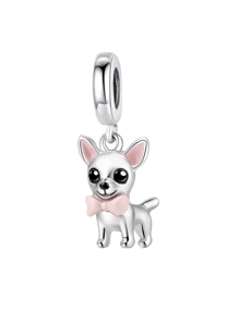 1Pc Fashionable Cute Pet Puppy Series Charm Bead Fit For Women Bracelets Bangles DIY Jewelry Making And Daily Outfit Matching Jewelry Decoration For Girls