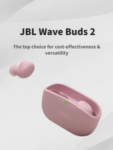 Wave Buds 2 - True Wireless Earbuds, Smart Ambient Sound, Voice Awareness, Total Playtime Up To 32 Hours, Supports Fast Charging, Waterproof And Dustproof, JBL Deep Bass - (Pink) Upgraded Version! - Pink - View 1