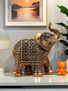 1pc Elephant Home Office Desktop Decorative OrnamentFor Living Room Foyer Best Gifts Birthday Graduation