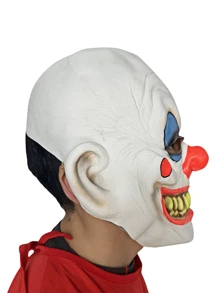 1 Piece Of Terrifying Clown Mask Carnival Party Role-Playing Cosplay Props, Dress-Up And Accessories Suitable For All Kinds Of Festivals, Wild And Hilarious Nightmare Headgear