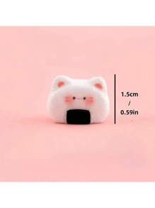 10pcs/20pcs Random Cute Simulated Rice Ball Accessories, DIY Miniature Food Decoration, Micro Landscape Decor, Multi-Function Ornament For Universal Holidays