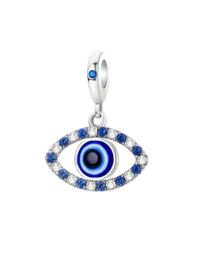 1 peça de pingente de olho de diabo azul moderno para pulseiras femininas, braceletes, joias faça você mesmo e decoração de joias combinando com roupas do dia a dia para meninas